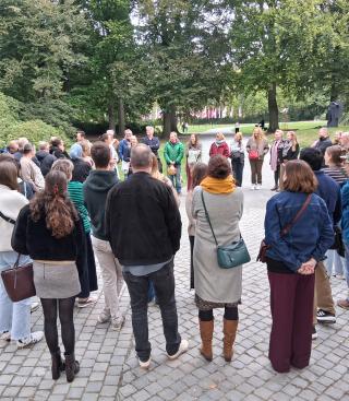 collega's van Antwerpen tijdens personeelsuitstap